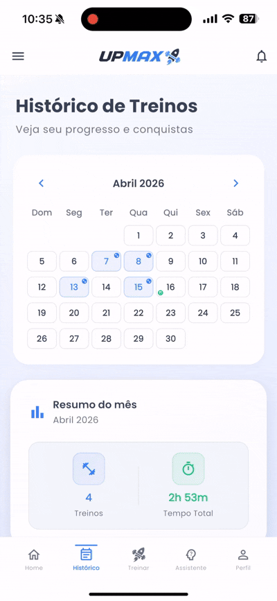 Demonstracao animada do UpMax